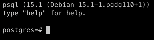 postgresql shell