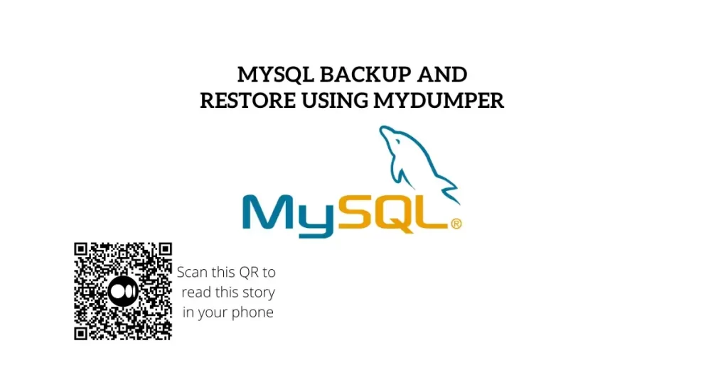 MySQL backup using mydumper