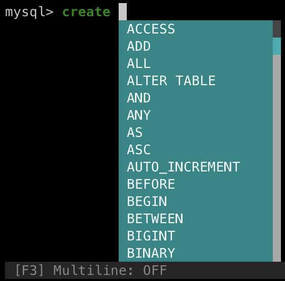 mycli tool